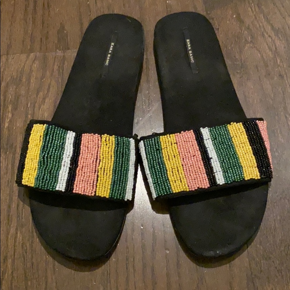 Zara Beaded Sandals 39